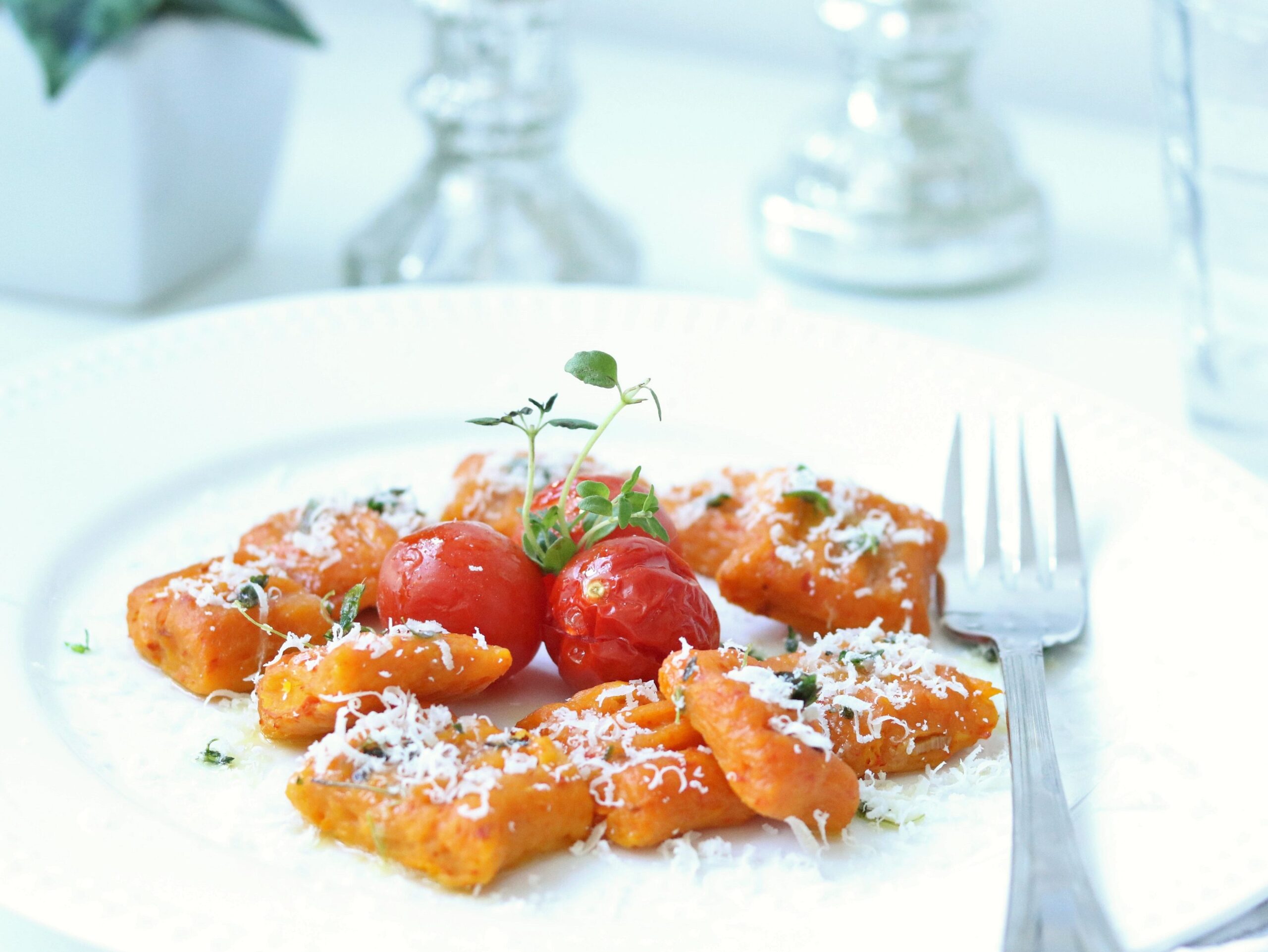 Kürbis Gnocchi mit Thymian Butter