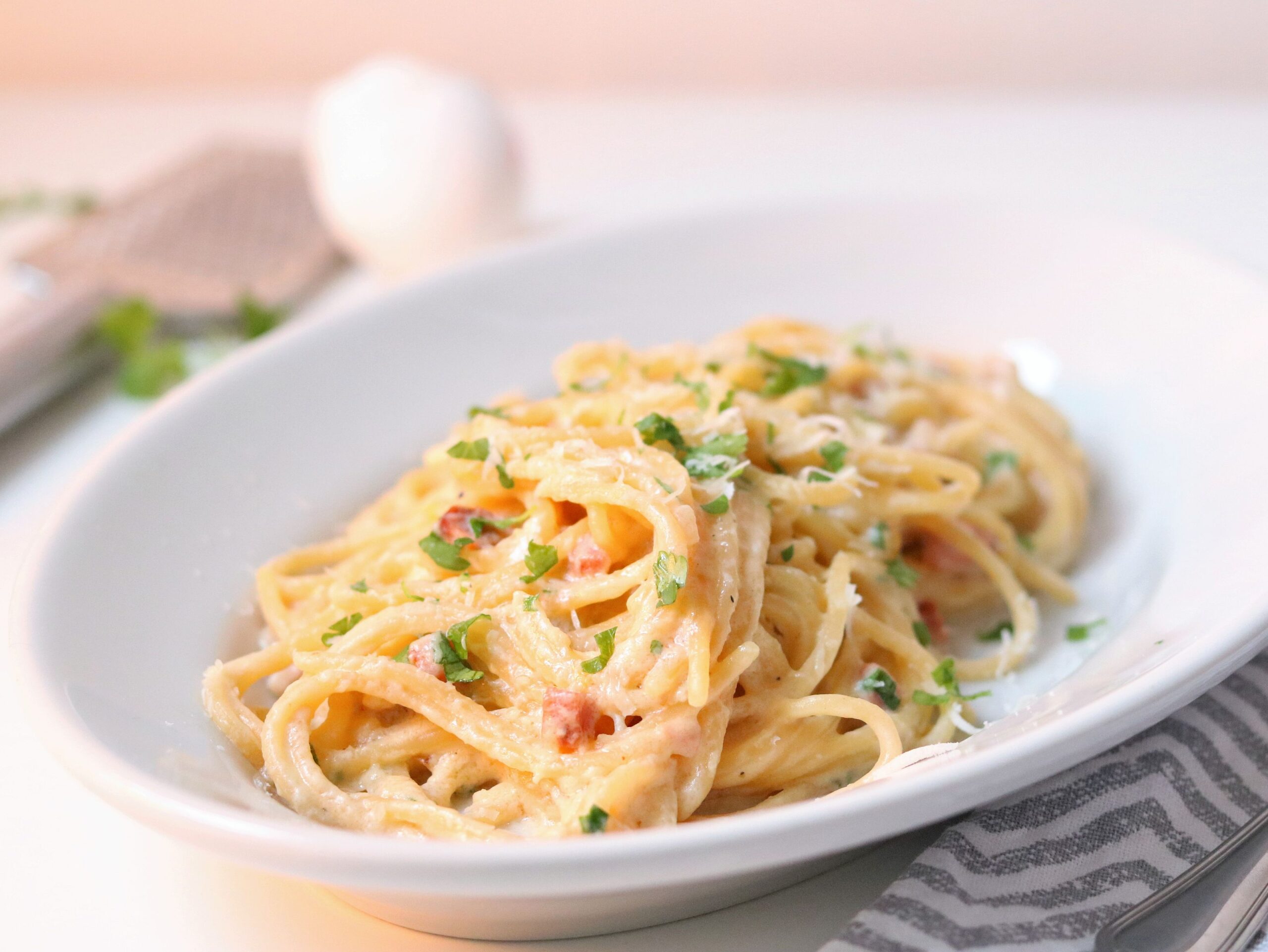 One Pot Pasta alla Carbonara